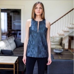 *Sold* Emerson fry Slate Gray Camo A Line Mod Top